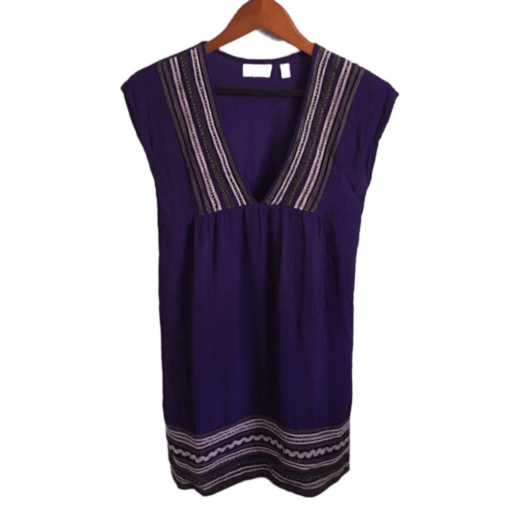 Kimchi & Blue Casual V-neck Tunic Mini Dress XS
